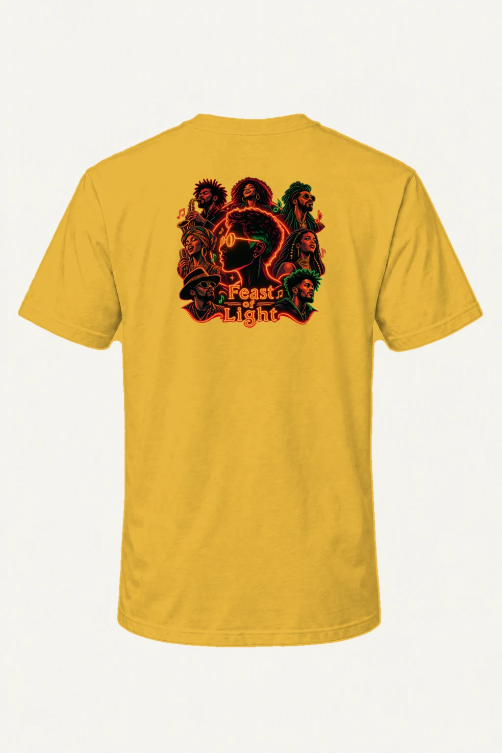 "Feast Of Light" Heavyweight Unisex Crewneck T-shirt | Gildan 5000