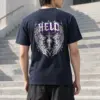 "Feather Vault Cross" Heavyweight Unisex Crewneck T-shirt | Gildan 5000