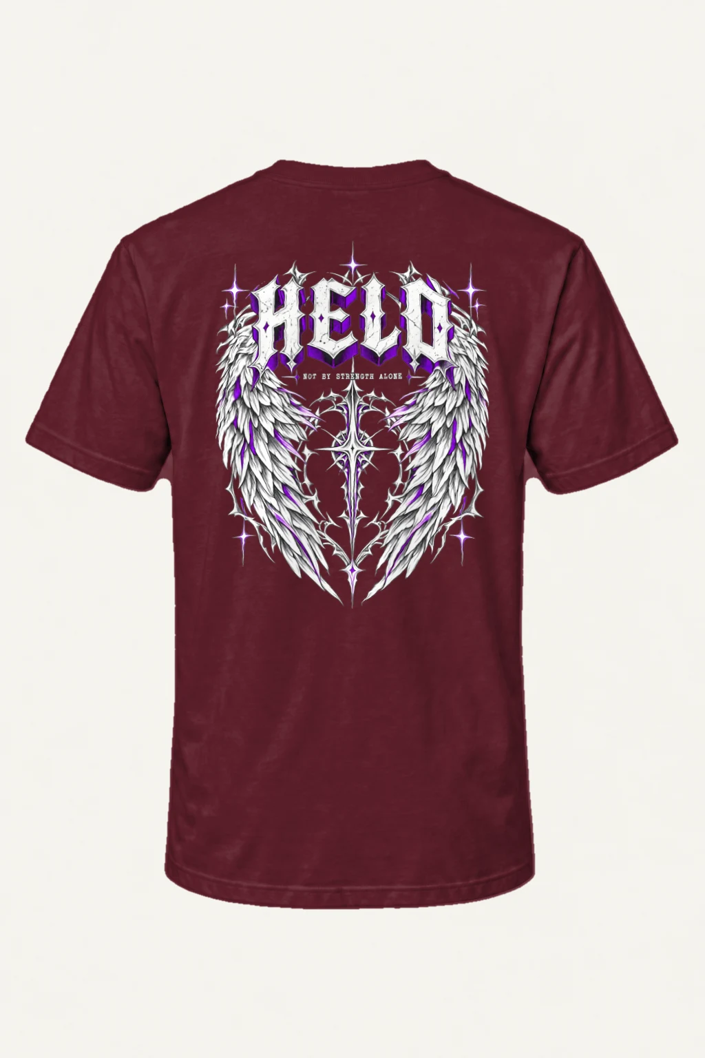 "Feather Vault Cross" Heavyweight Unisex Crewneck T-shirt | Gildan 5000