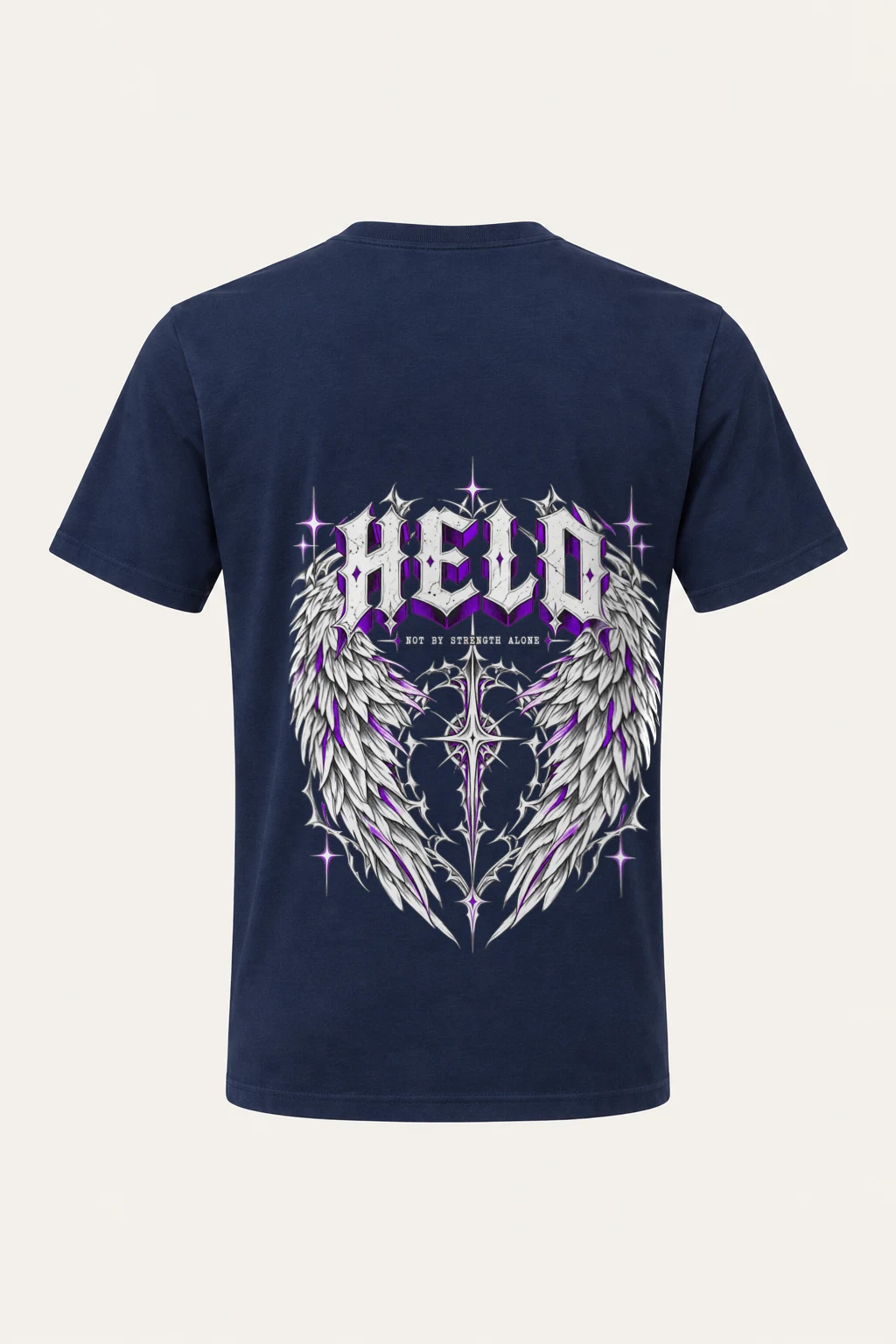 "Feather Vault Cross" Heavyweight Unisex Crewneck T-shirt | Gildan 5000