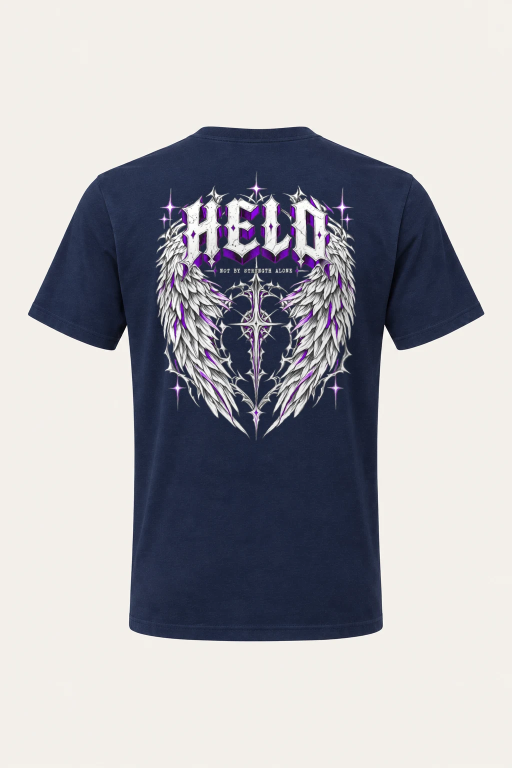 "Feather Vault Cross" Heavyweight Unisex Crewneck T-shirt | Gildan 5000