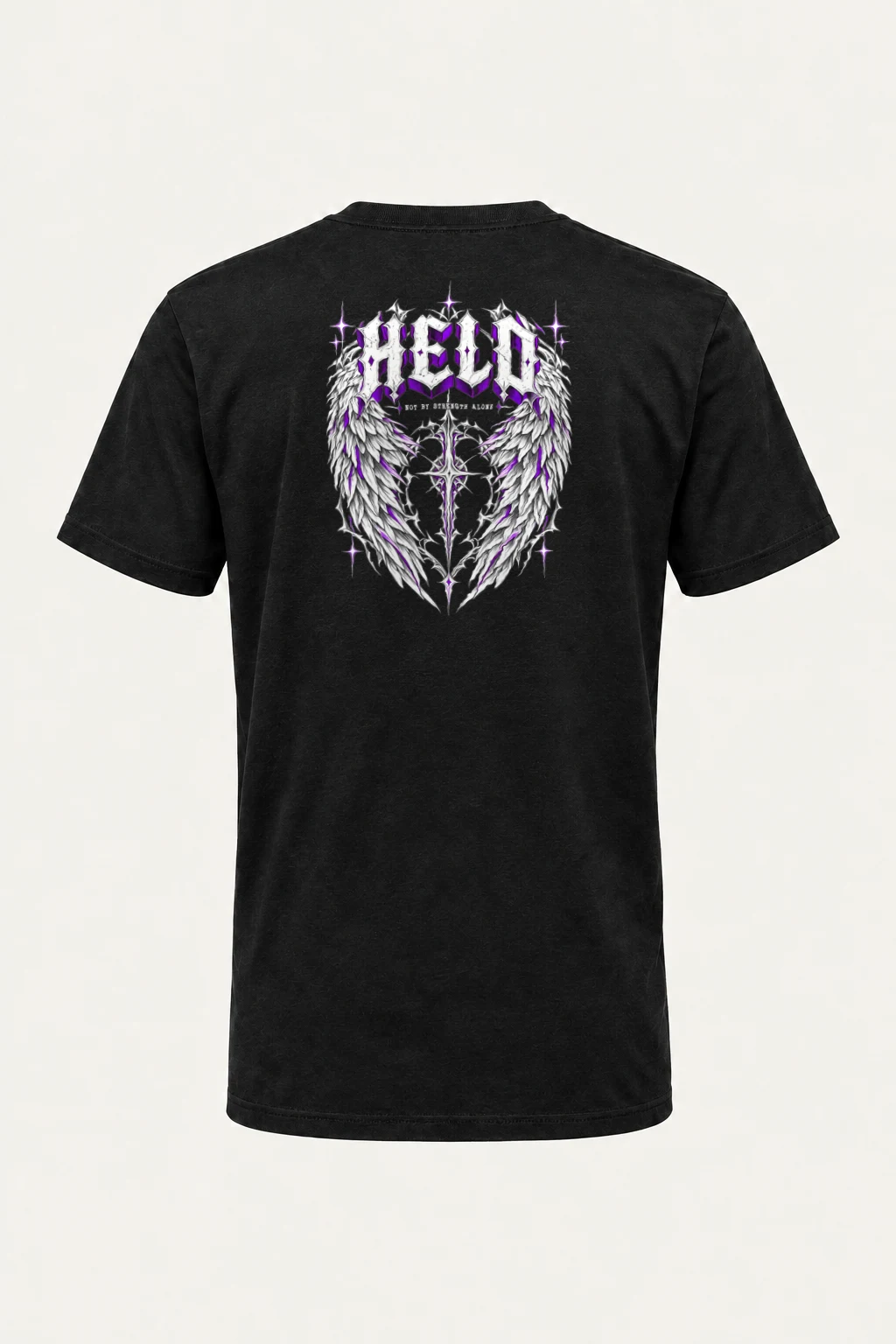 "Feather Vault Cross" Heavyweight Unisex Crewneck T-shirt | Gildan 5000