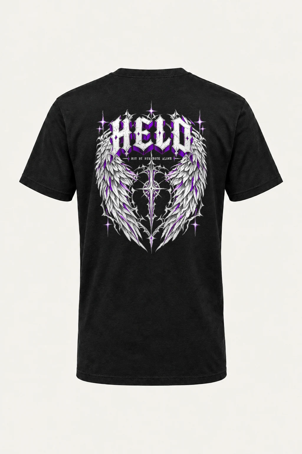 "Feather Vault Cross" Heavyweight Unisex Crewneck T-shirt | Gildan 5000