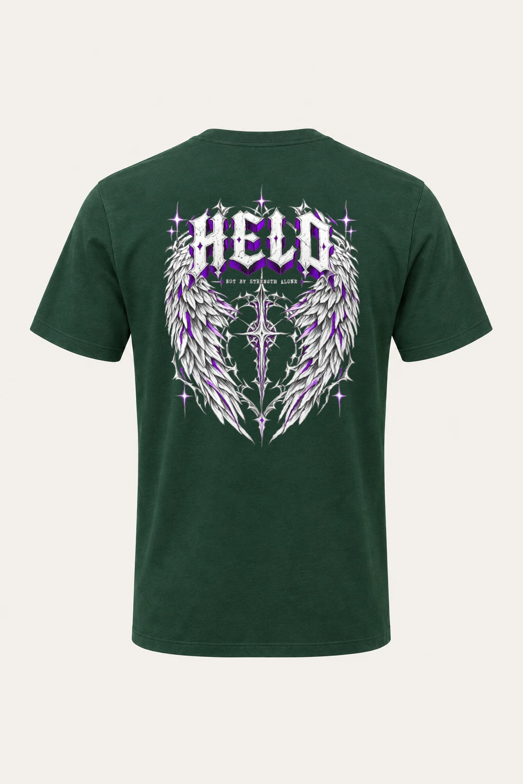 "Feather Vault Cross" Heavyweight Unisex Crewneck T-shirt | Gildan 5000