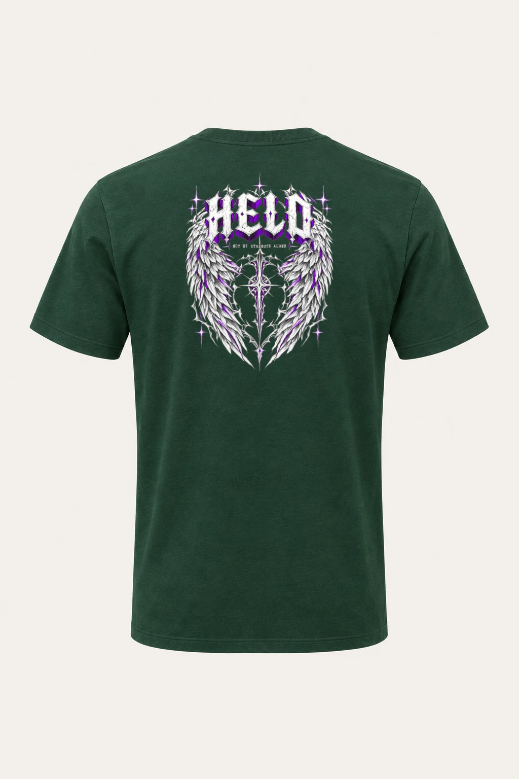 "Feather Vault Cross" Heavyweight Unisex Crewneck T-shirt | Gildan 5000