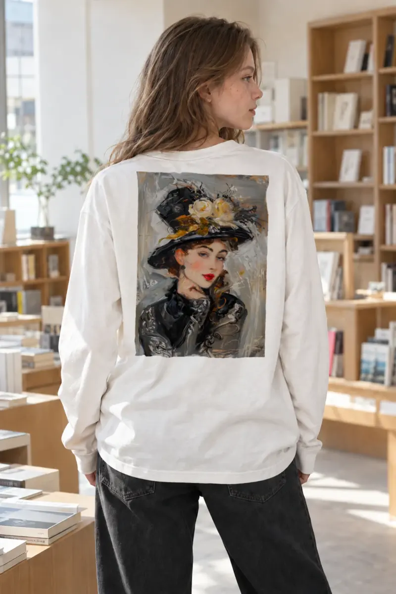 "Feathered Elegance" Unisex Longsleeve T-shirt | Gildan 2400