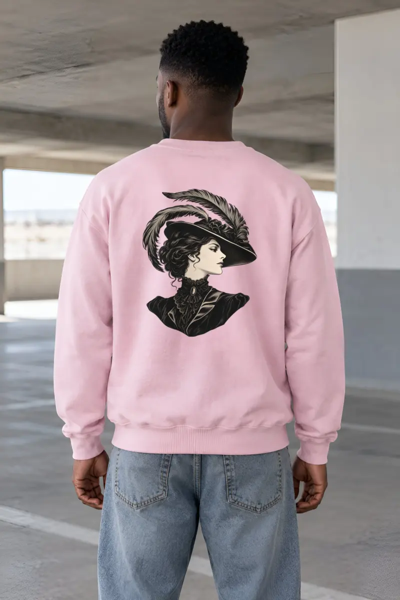 "Feathered Silhouette" Heavy Blend Unisex Crewneck Sweatshirt