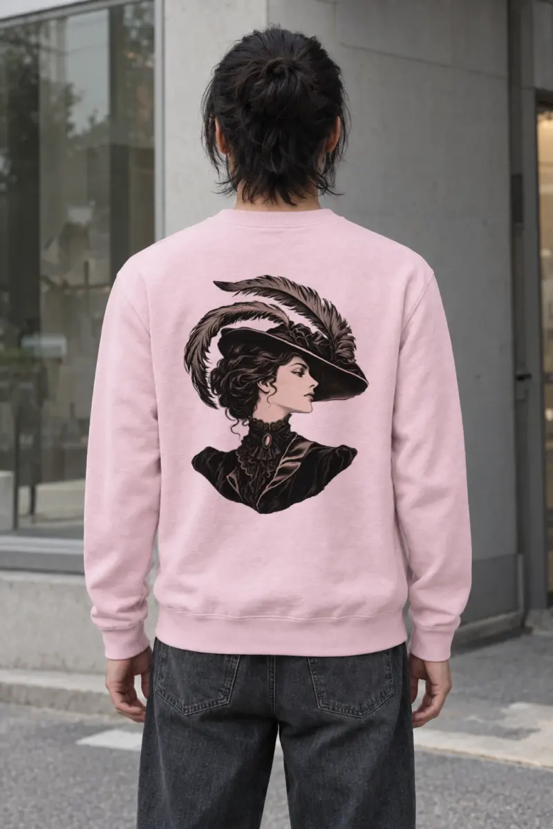 "Feathered Silhouette" Heavy Blend Unisex Crewneck Sweatshirt
