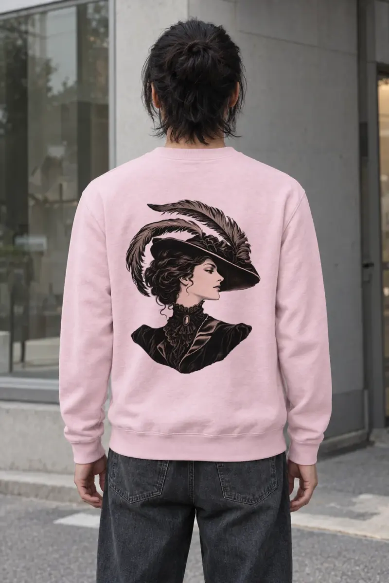 "Feathered Silhouette" Heavy Blend Unisex Crewneck Sweatshirt