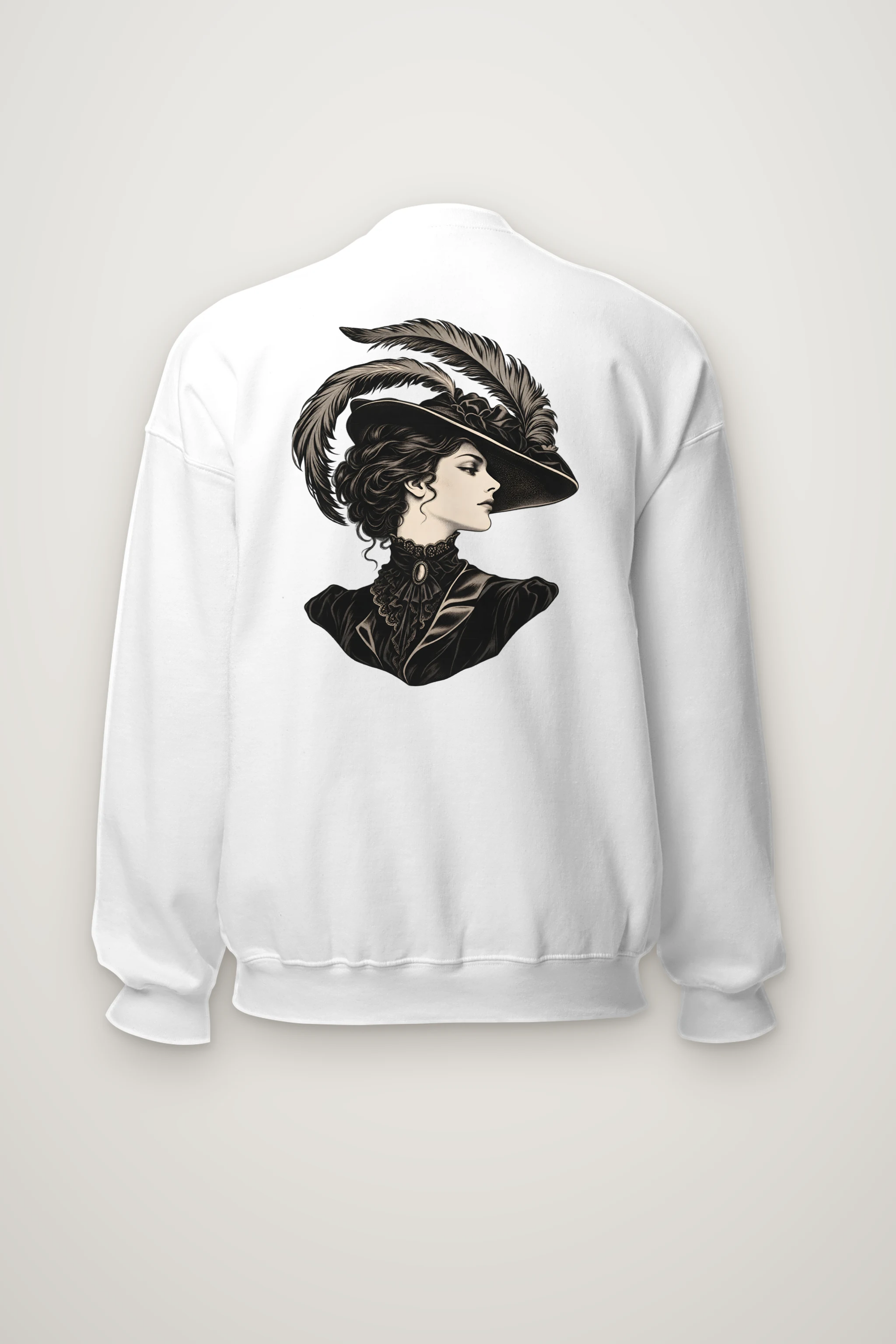 "Feathered Silhouette" Heavy Blend Unisex Crewneck Sweatshirt