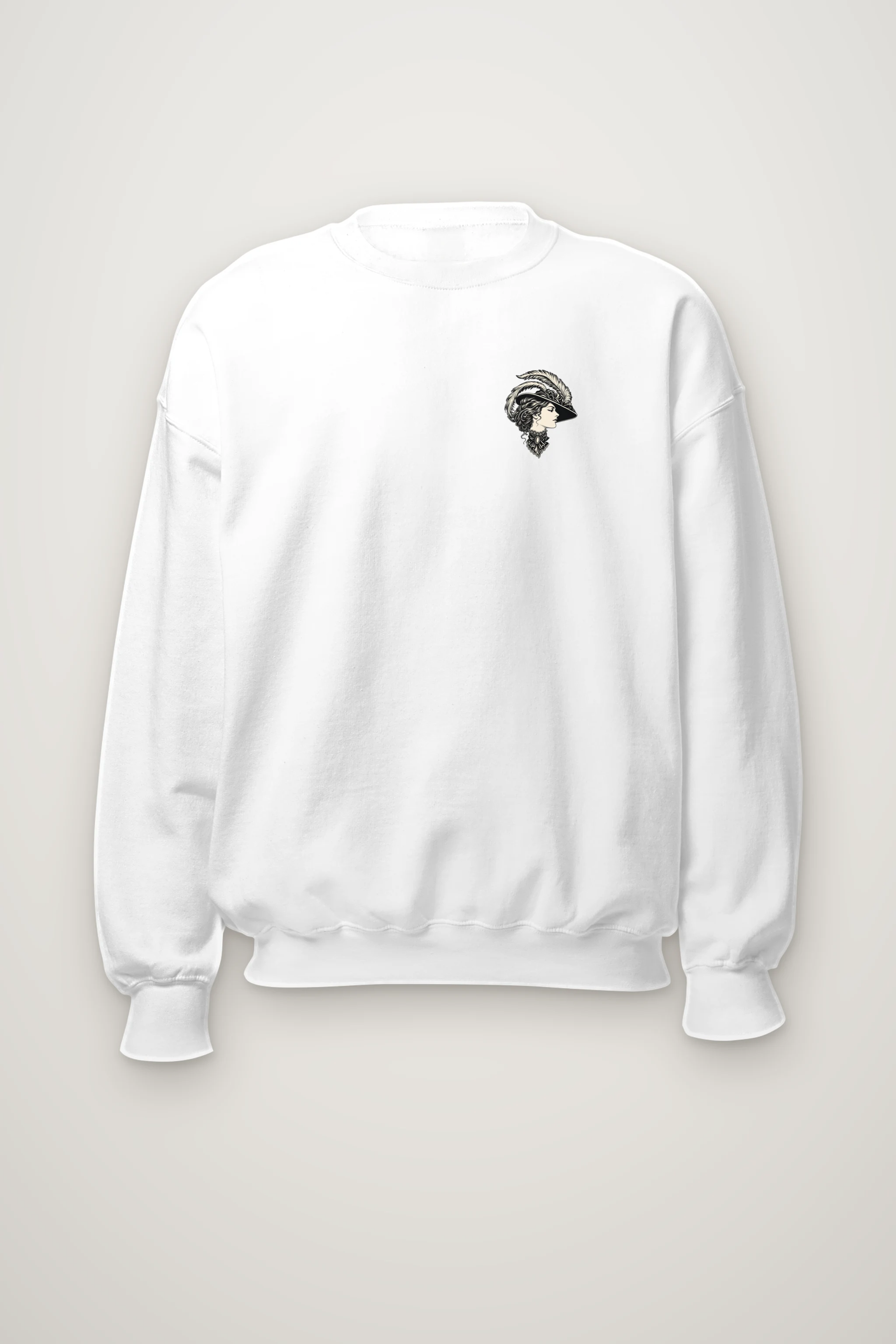 "Feathered Silhouette" Heavy Blend Unisex Crewneck Sweatshirt