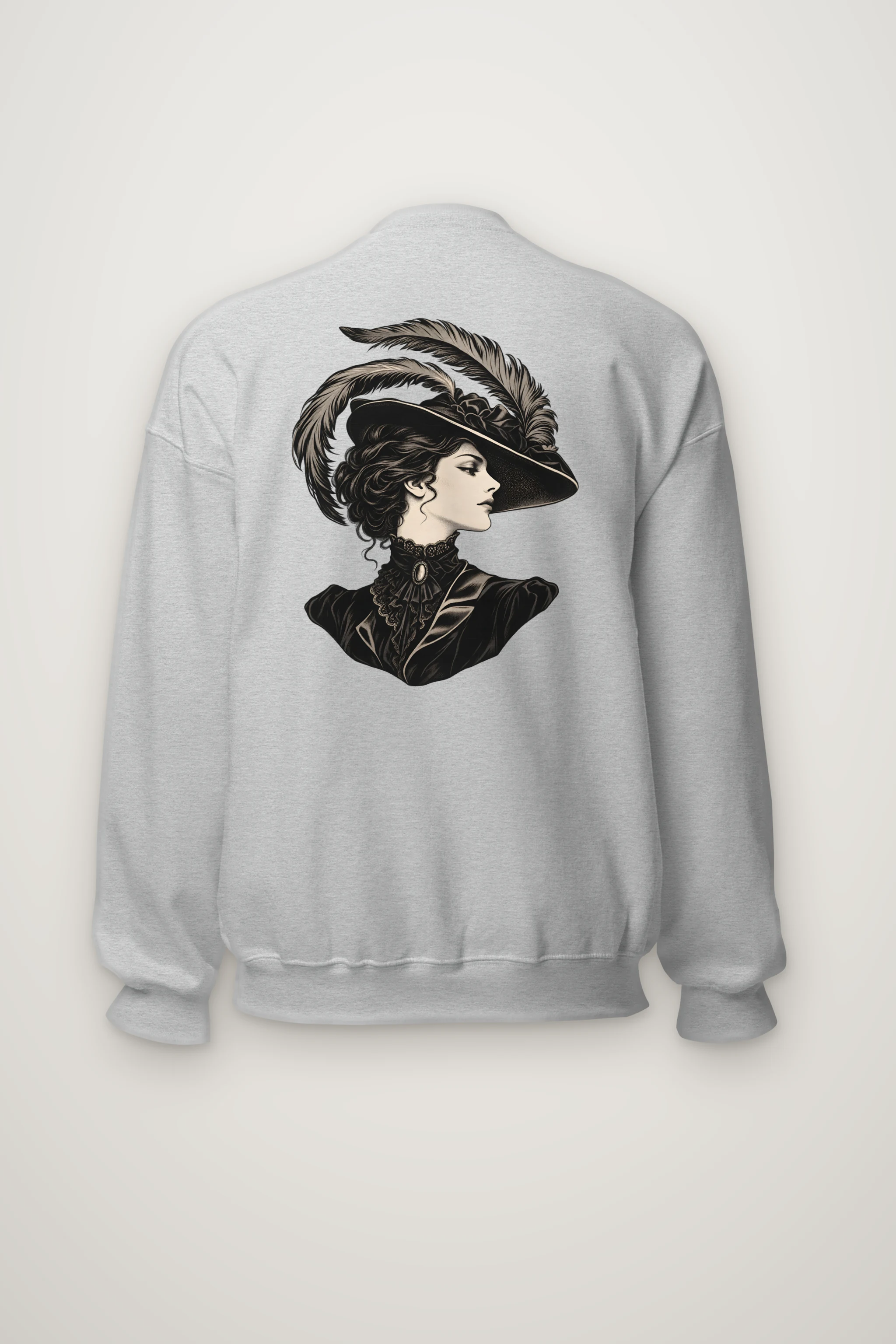 "Feathered Silhouette" Heavy Blend Unisex Crewneck Sweatshirt