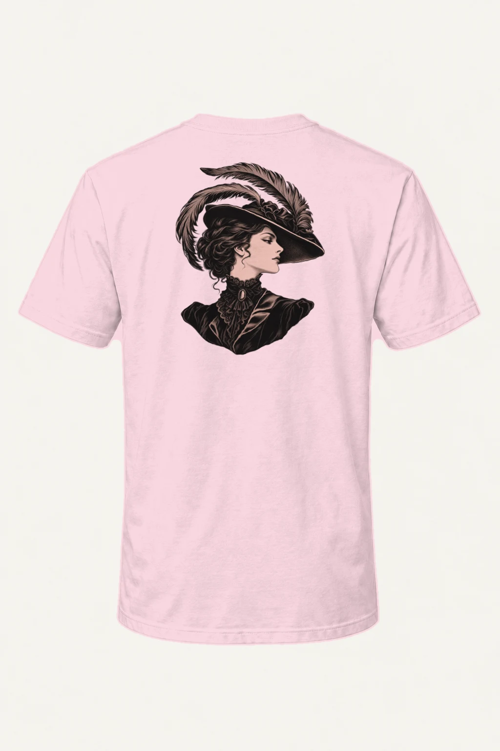 "Feathered Silhouette" Heavyweight Unisex Crewneck T-shirt | Gildan 5000