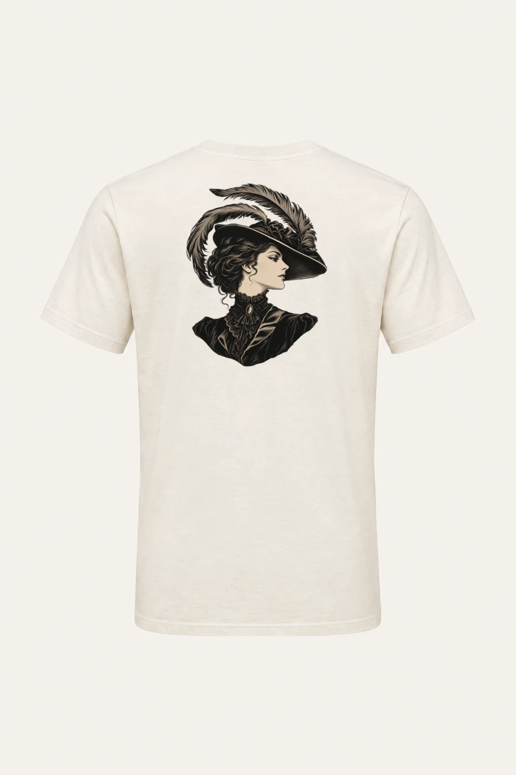 "Feathered Silhouette" Heavyweight Unisex Crewneck T-shirt | Gildan 5000