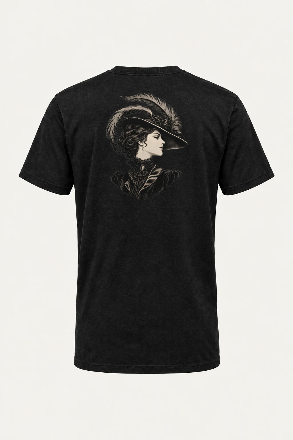 "Feathered Silhouette" Heavyweight Unisex Crewneck T-shirt | Gildan 5000