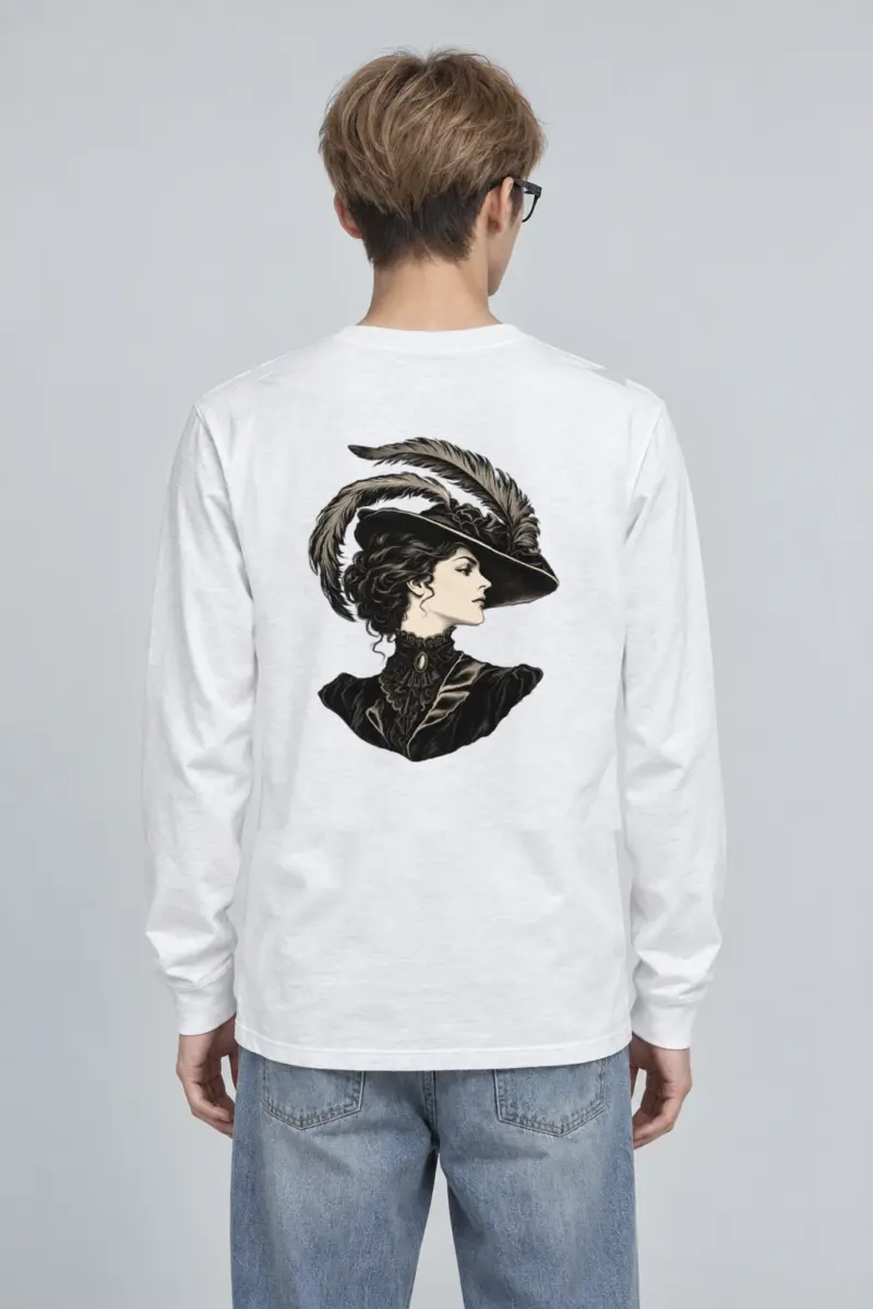 "Feathered Silhouette" Unisex Longsleeve T-shirt