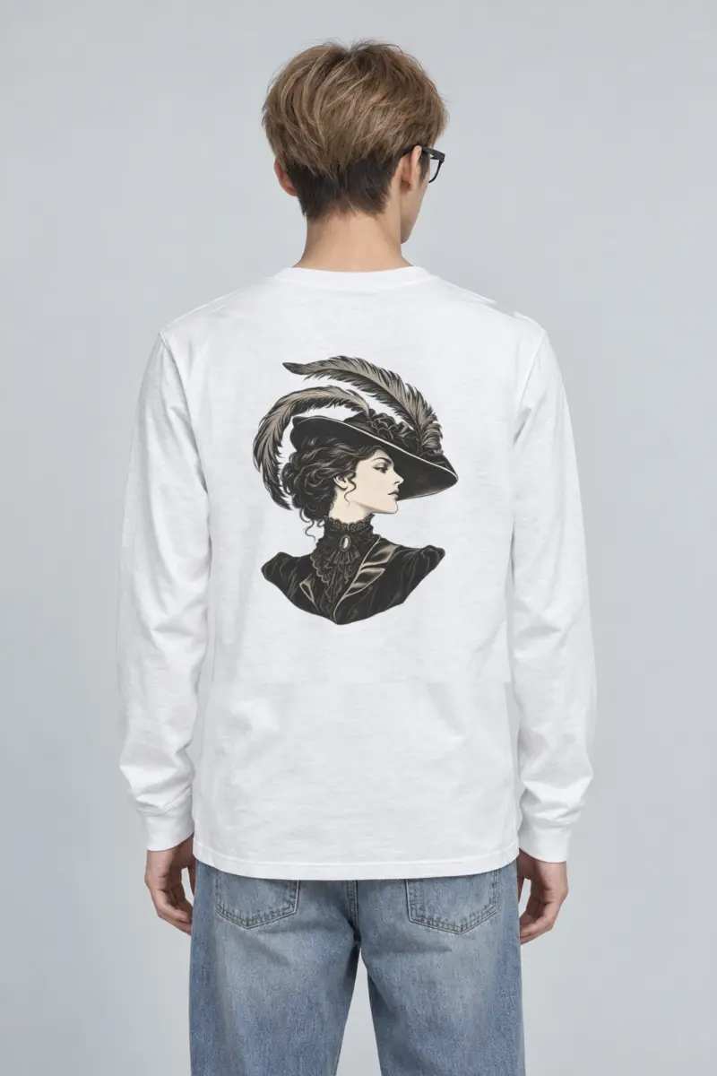 "Feathered Silhouette" Unisex Longsleeve T-shirt
