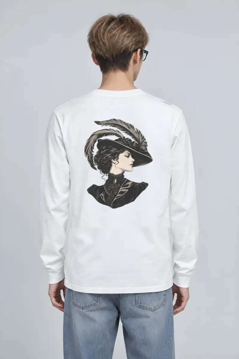 "Feathered Silhouette" Unisex Longsleeve T-shirt