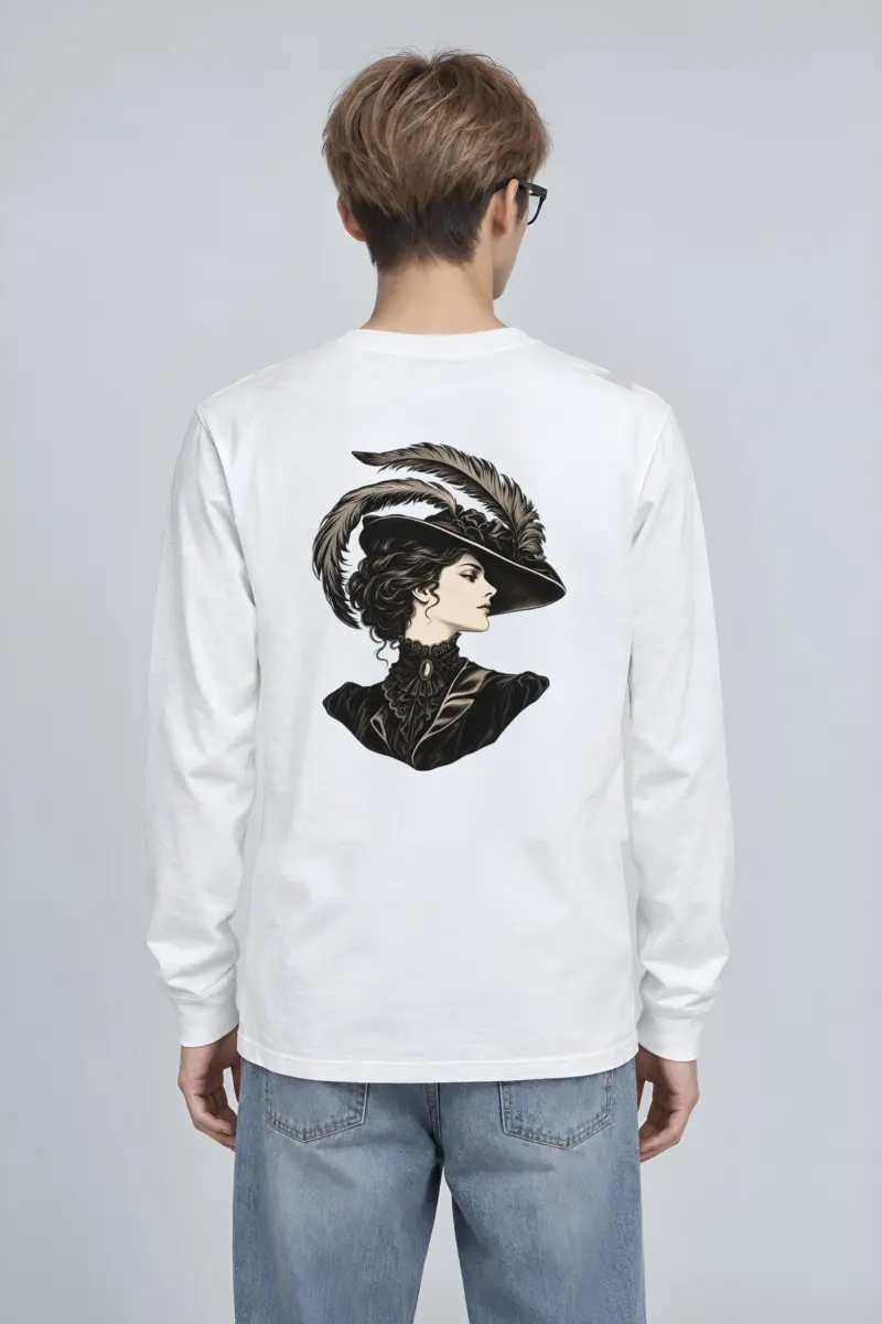 "Feathered Silhouette" Unisex Longsleeve T-shirt