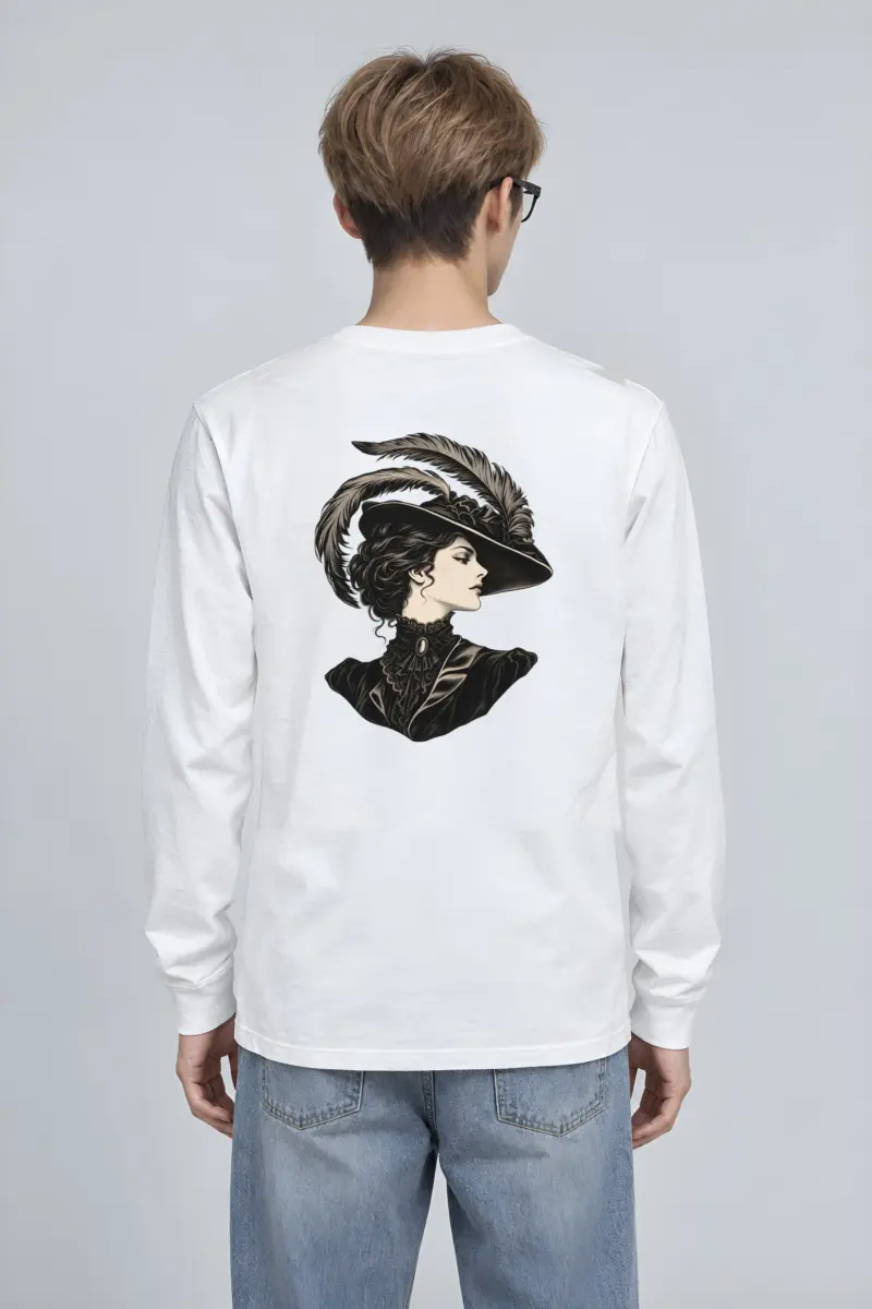 "Feathered Silhouette" Unisex Longsleeve T-shirt