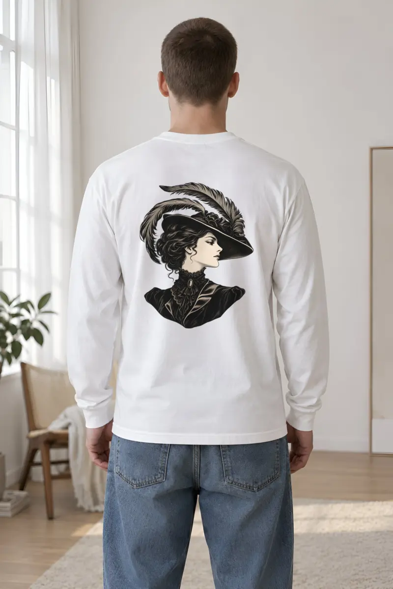 "Feathered Silhouette" Unisex Longsleeve T-shirt