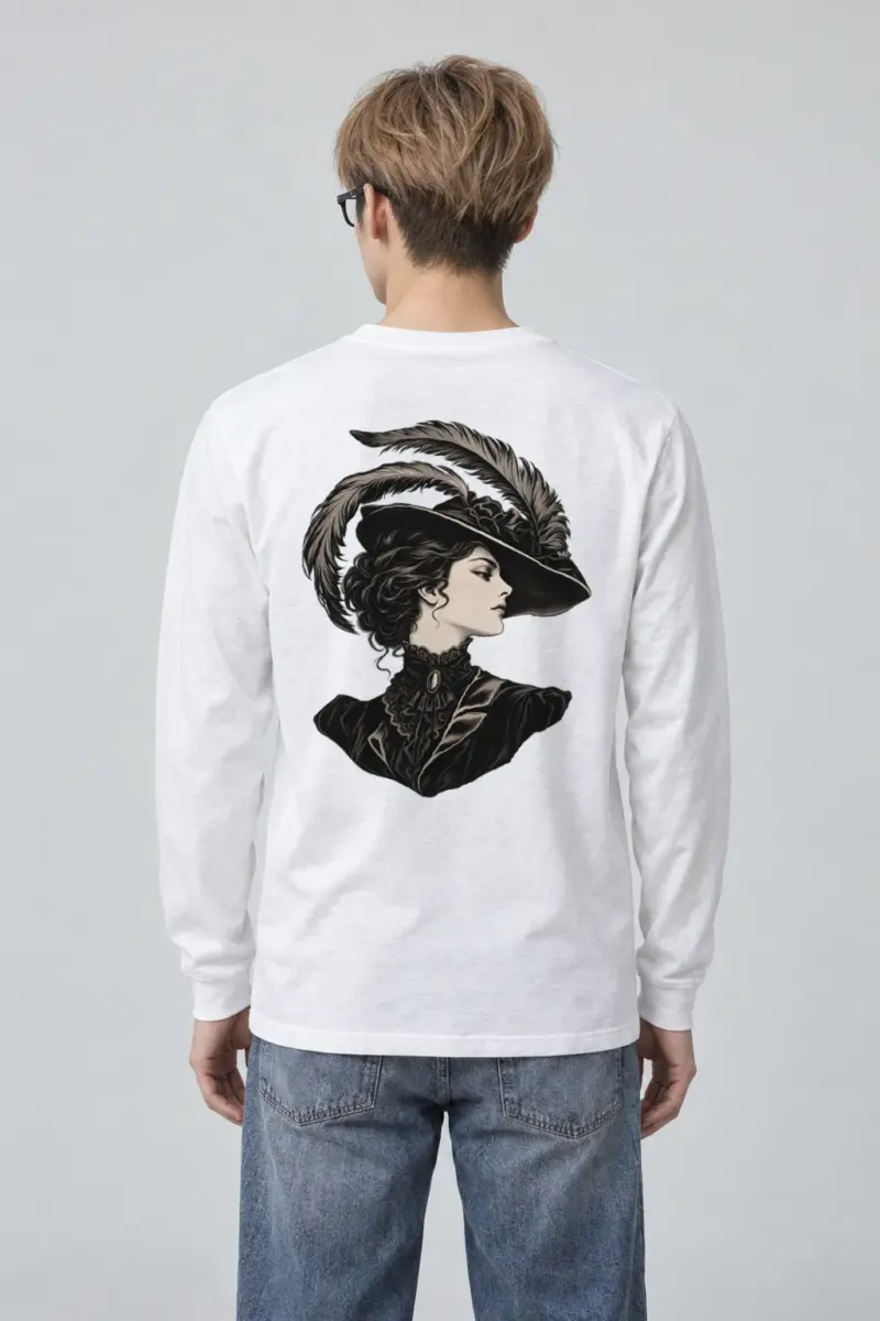 "Feathered Silhouette" Unisex Longsleeve T-shirt