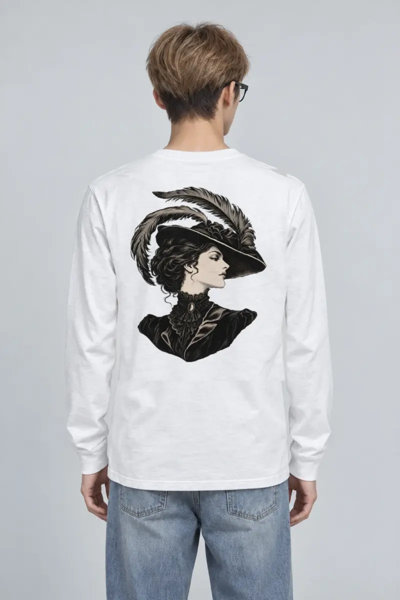 "Feathered Silhouette" Unisex Longsleeve T-shirt