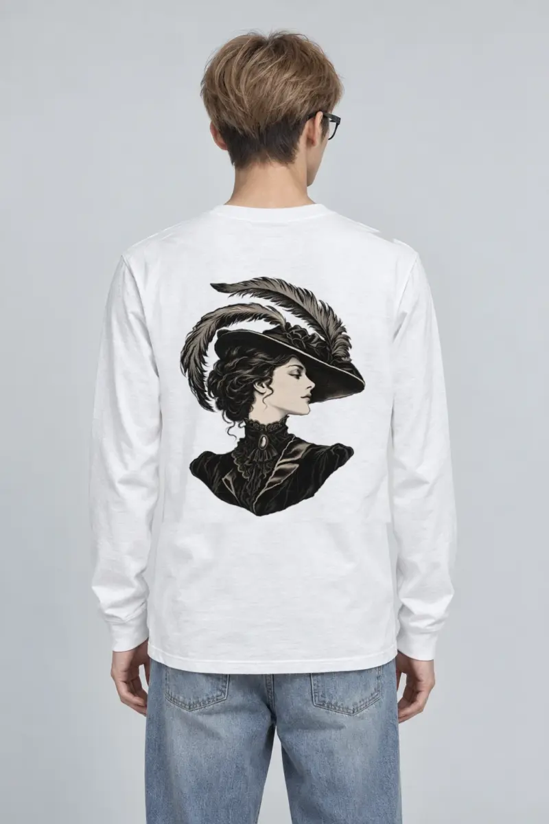 "Feathered Silhouette" Unisex Longsleeve T-shirt