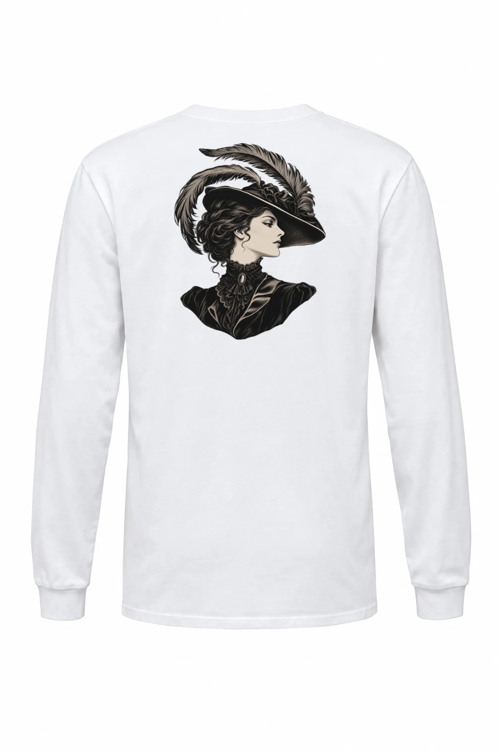"Feathered Silhouette" Unisex Longsleeve T-shirt | Gildan 2400