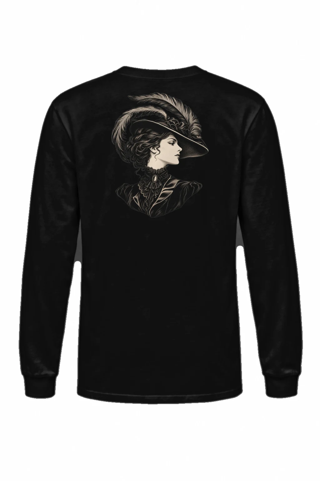 "Feathered Silhouette" Unisex Longsleeve T-shirt | Gildan 2400