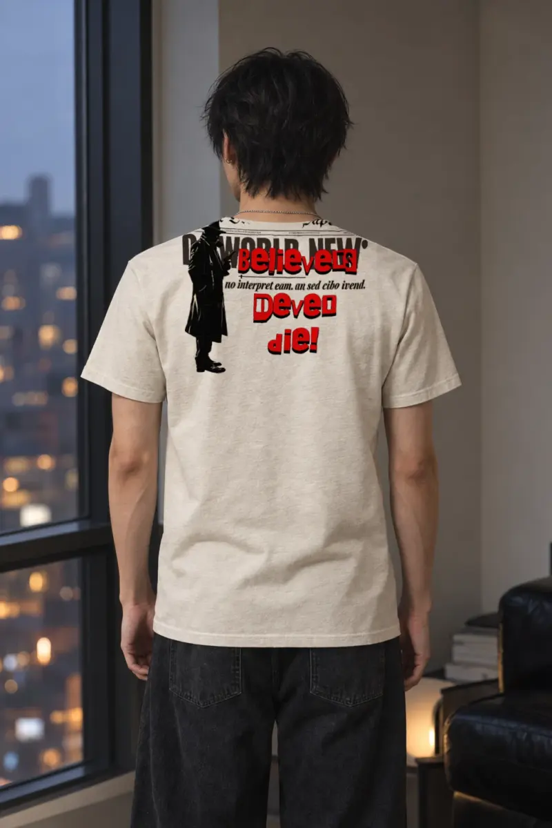 "Fedora Newspaper Reader" Heavyweight Unisex Crewneck T-shirt