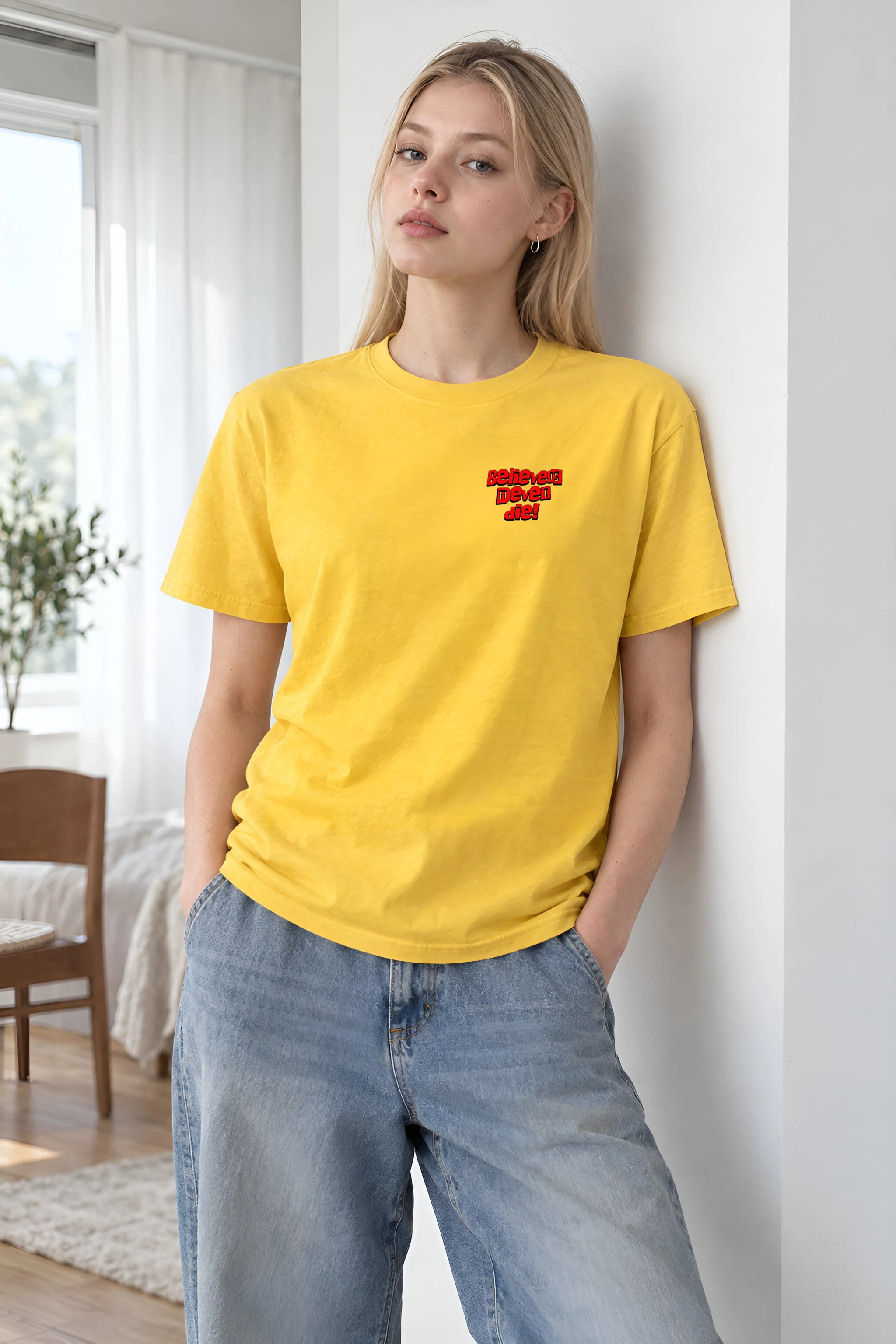 "Fedora Newspaper Reader" Heavyweight Unisex Crewneck T-shirt
