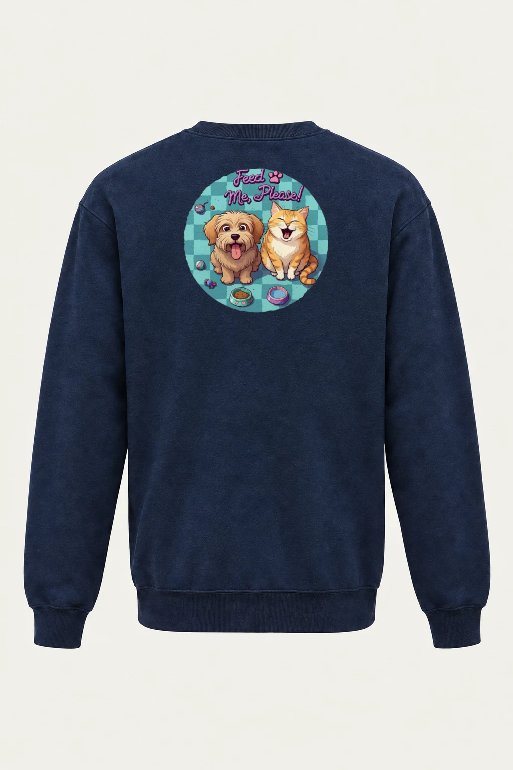 "Feed Me, Please!" Heavy Blend Unisex Crewneck Sweatshirt | Gildan 18000