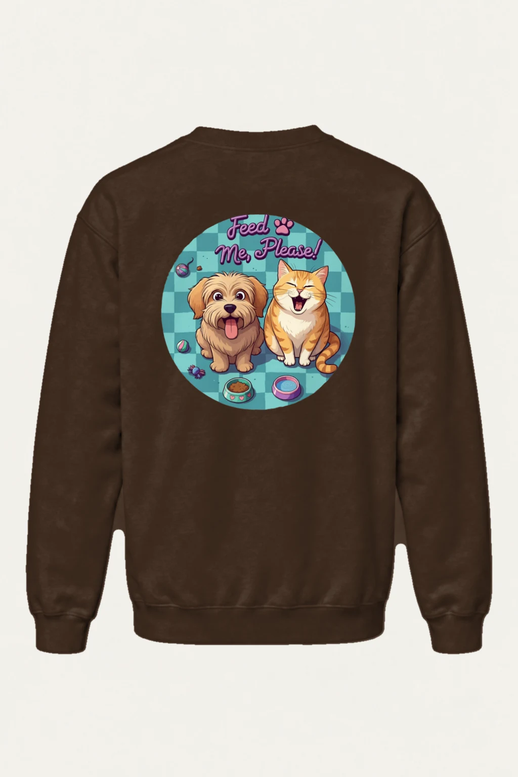 "Feed Me, Please!" Heavy Blend Unisex Crewneck Sweatshirt | Gildan 18000
