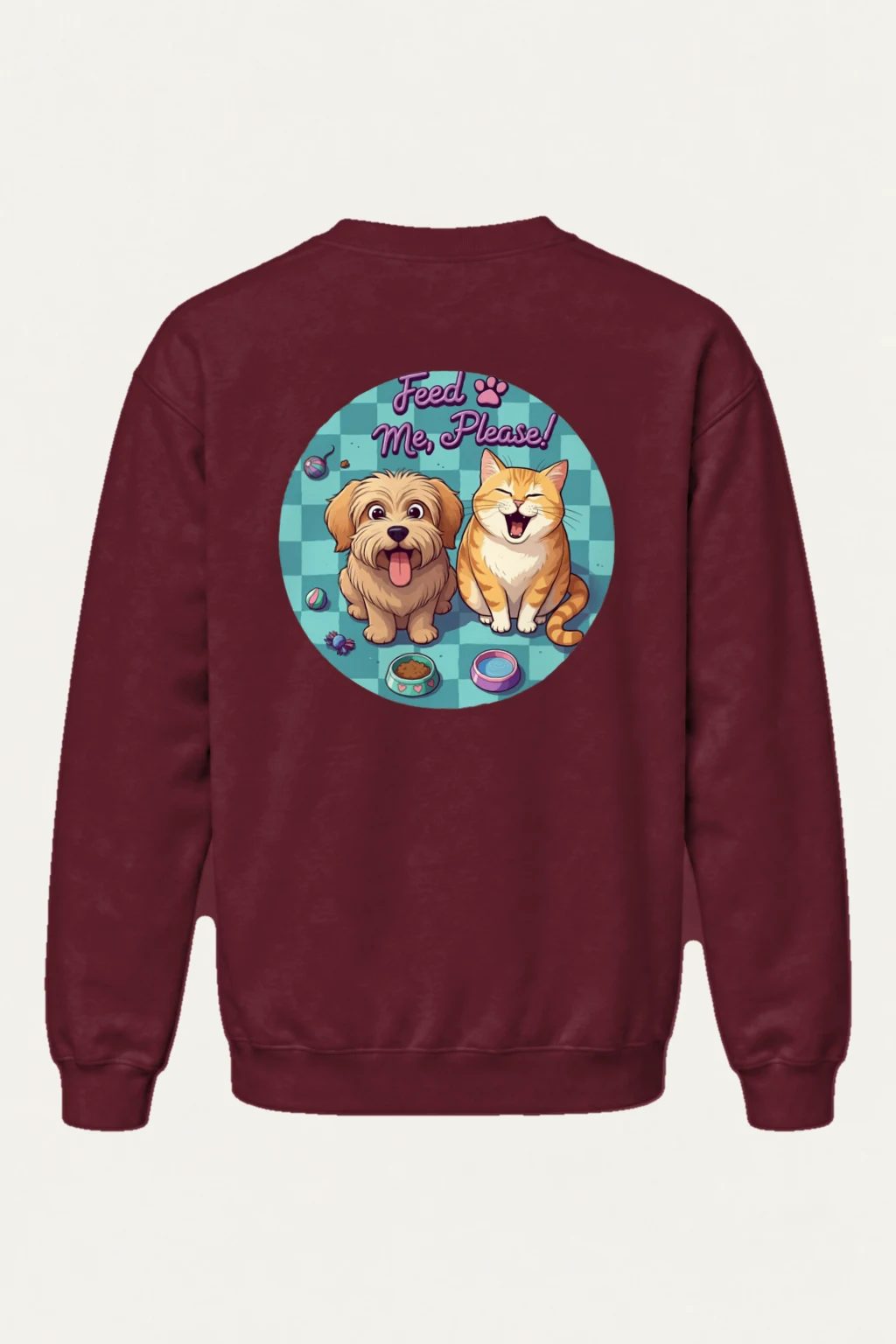 "Feed Me, Please!" Heavy Blend Unisex Crewneck Sweatshirt | Gildan 18000