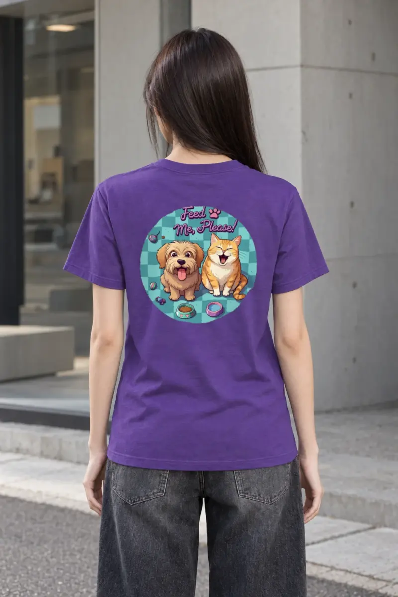 "Feed Me, Please!" Heavyweight Unisex Crewneck T-shirt