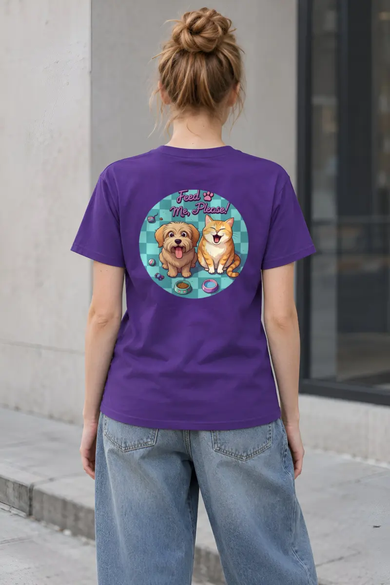 "Feed Me, Please!" Heavyweight Unisex Crewneck T-shirt