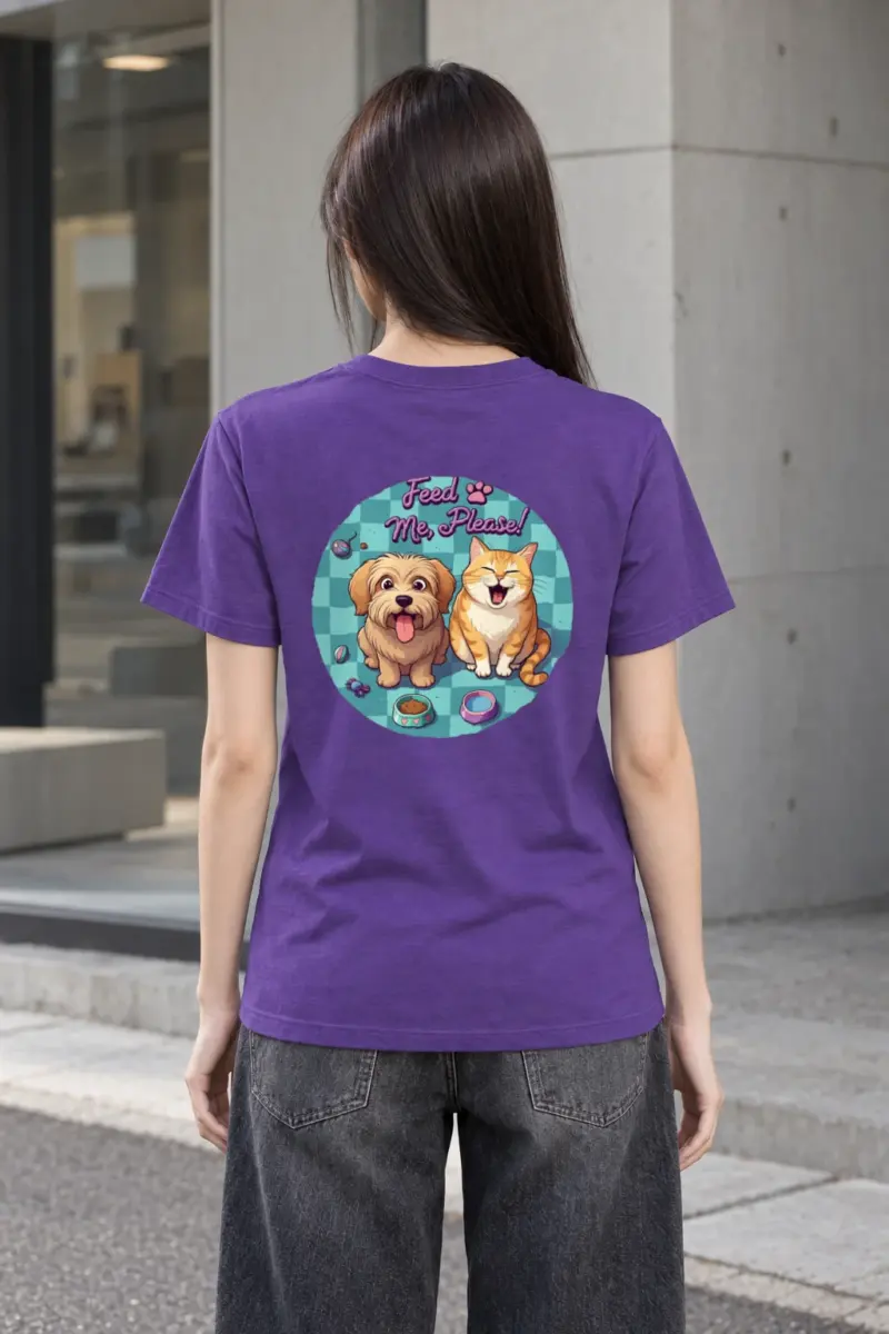 "Feed Me, Please!" Heavyweight Unisex Crewneck T-shirt