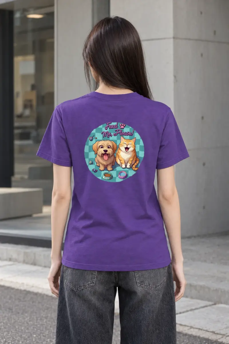 "Feed Me, Please!" Heavyweight Unisex Crewneck T-shirt