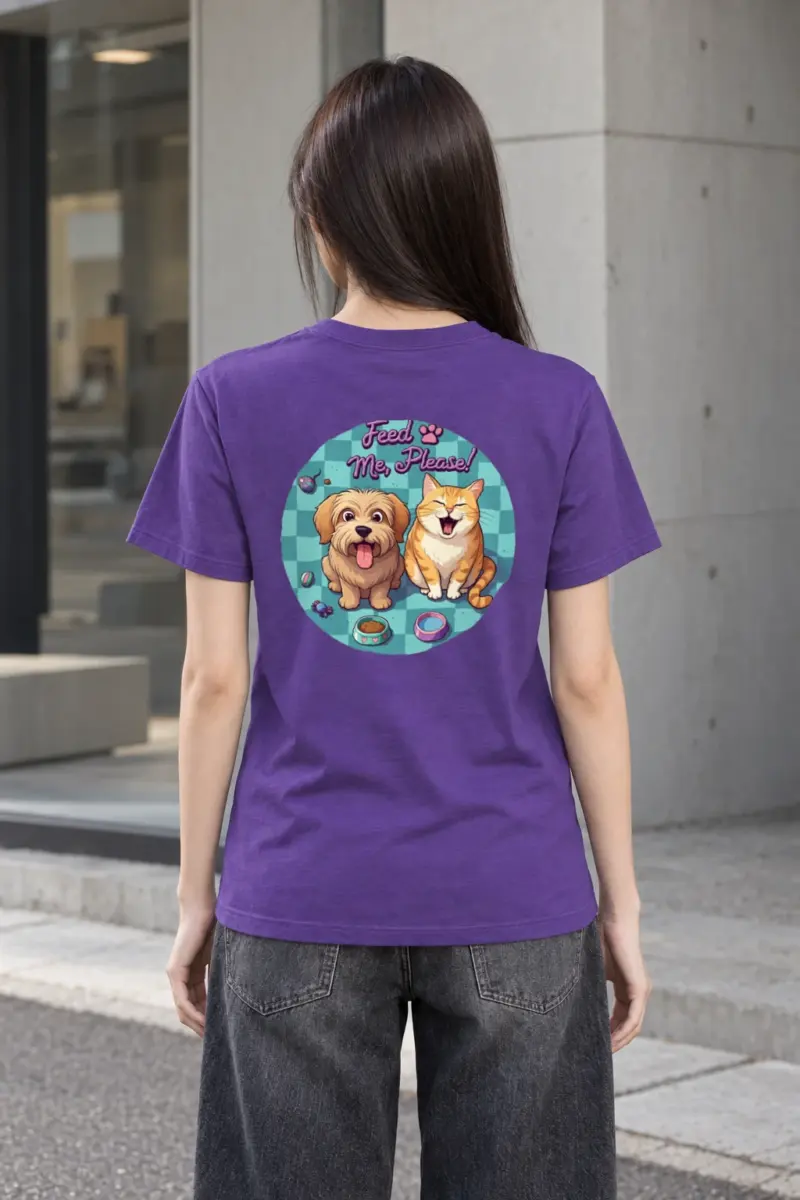 "Feed Me, Please!" Heavyweight Unisex Crewneck T-shirt