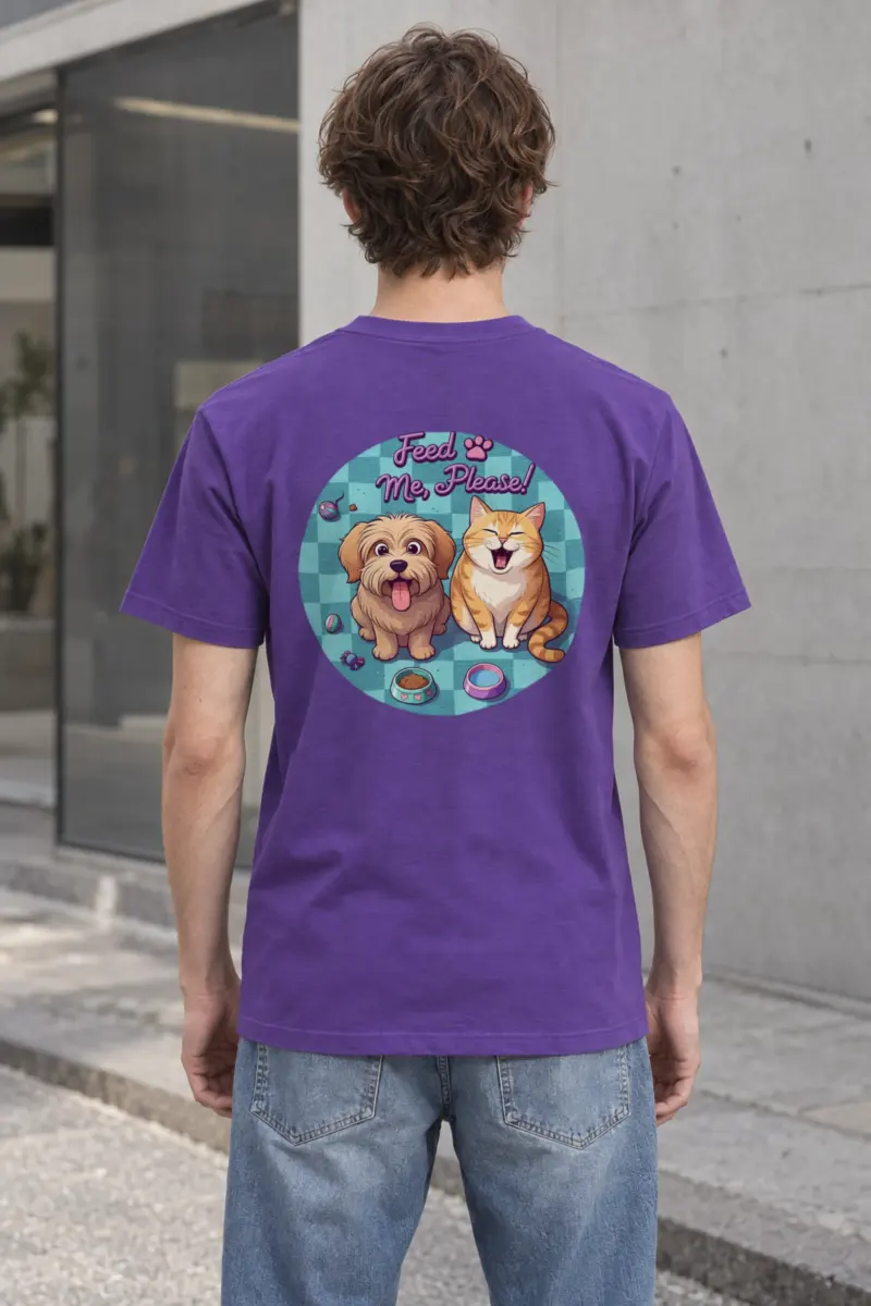 "Feed Me, Please!" Heavyweight Unisex Crewneck T-shirt