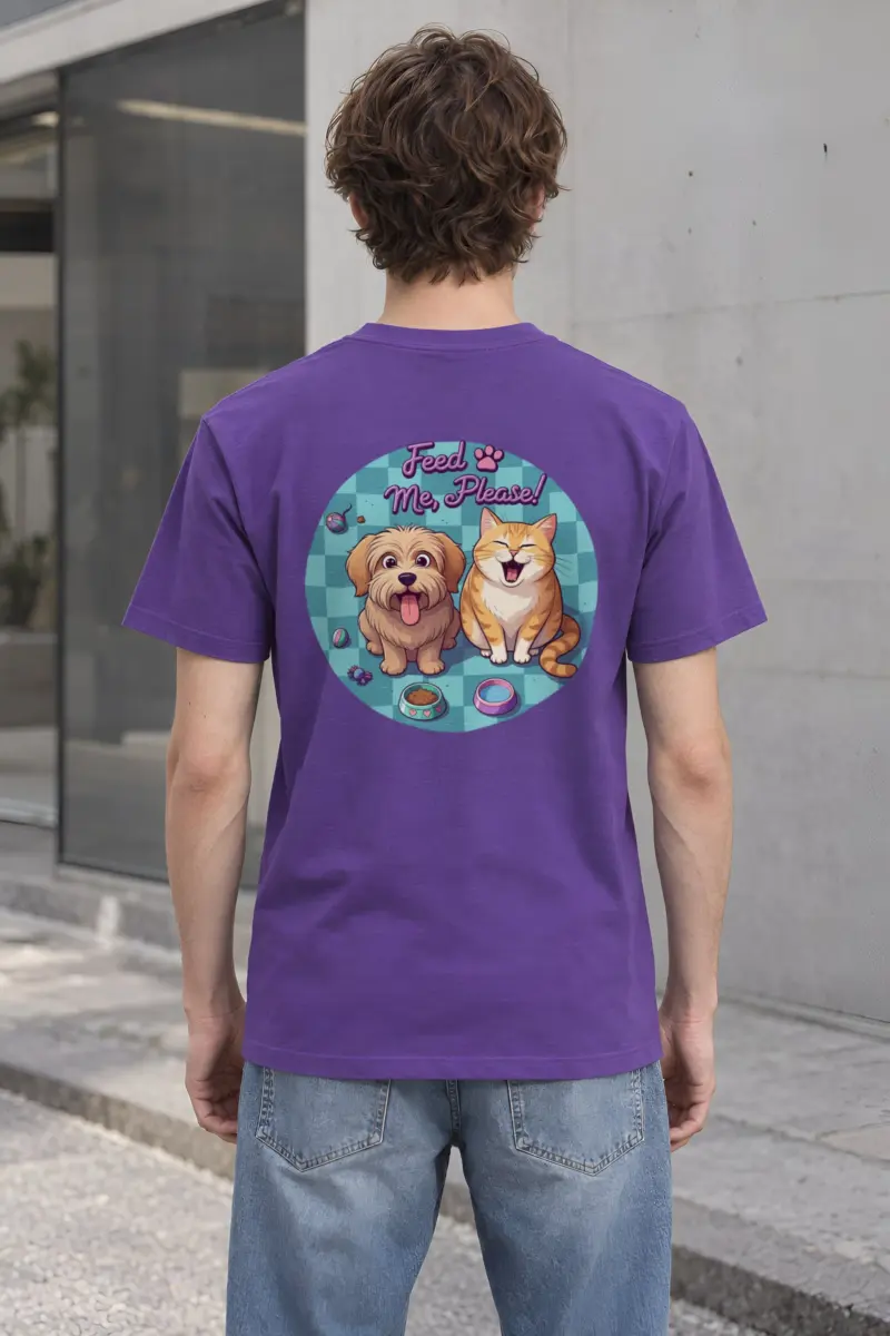 "Feed Me, Please!" Heavyweight Unisex Crewneck T-shirt