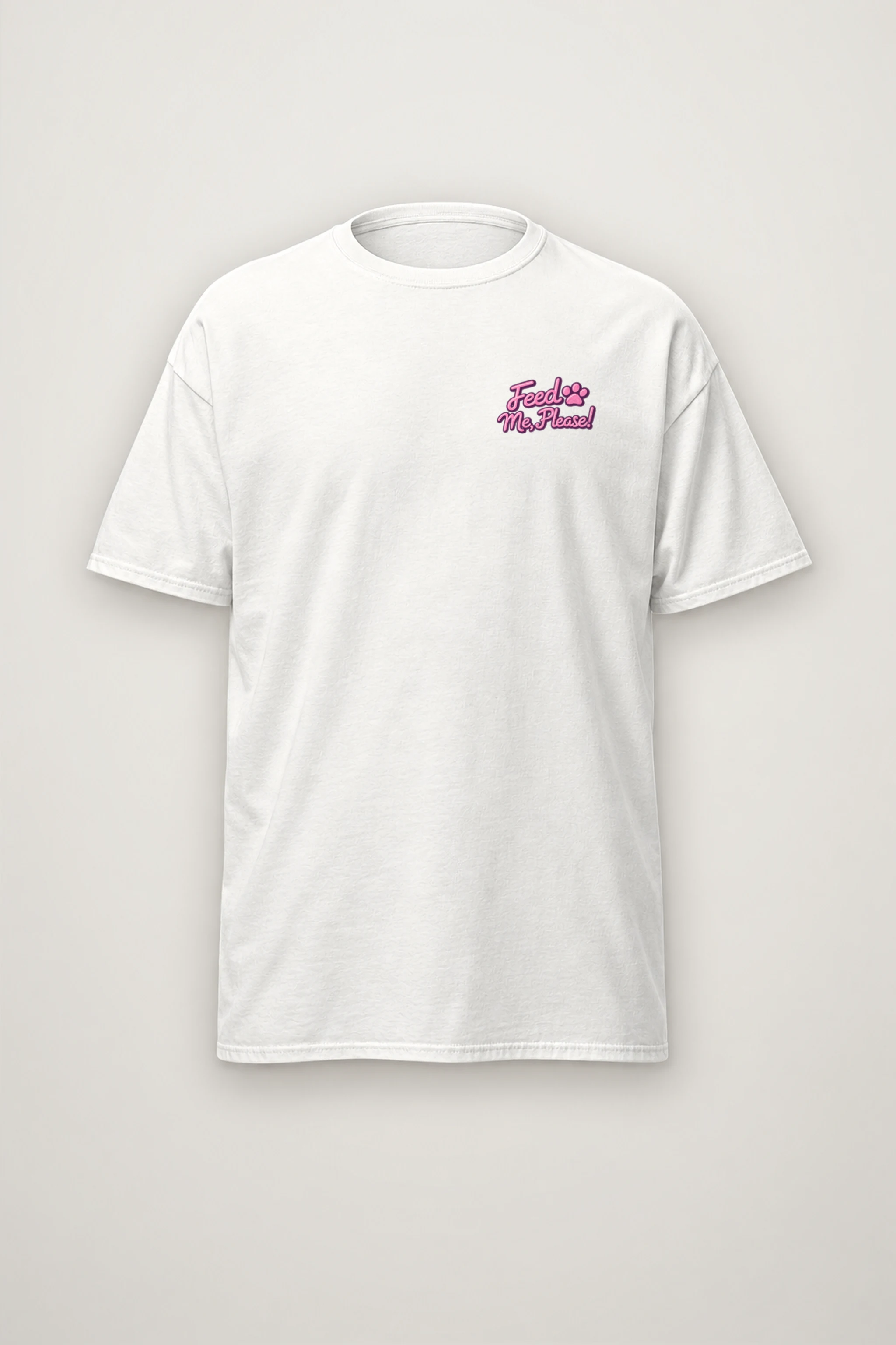 "Feed Me, Please!" Heavyweight Unisex Crewneck T-shirt
