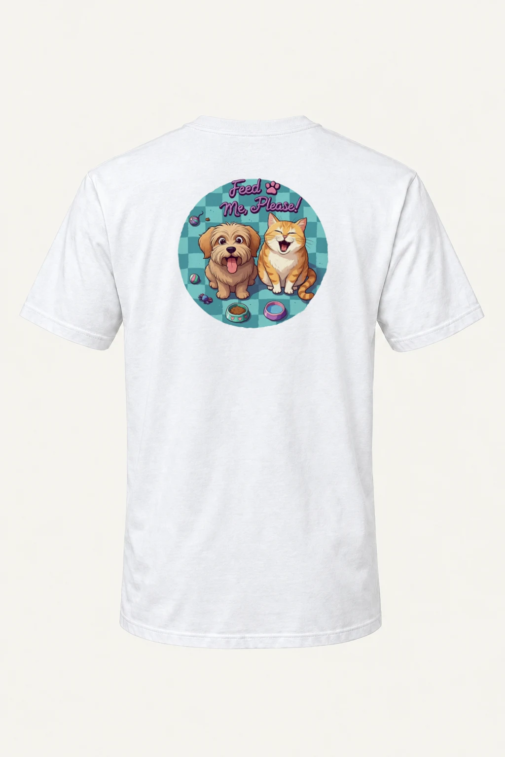 "Feed Me, Please!" Heavyweight Unisex Crewneck T-shirt | Gildan 5000