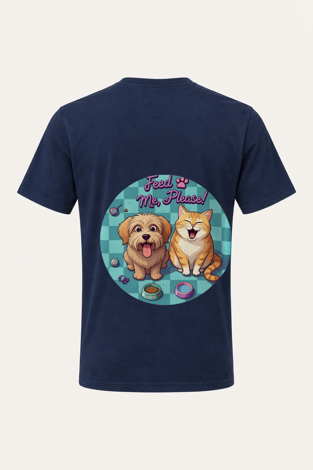 "Feed Me, Please!" Heavyweight Unisex Crewneck T-shirt | Gildan 5000