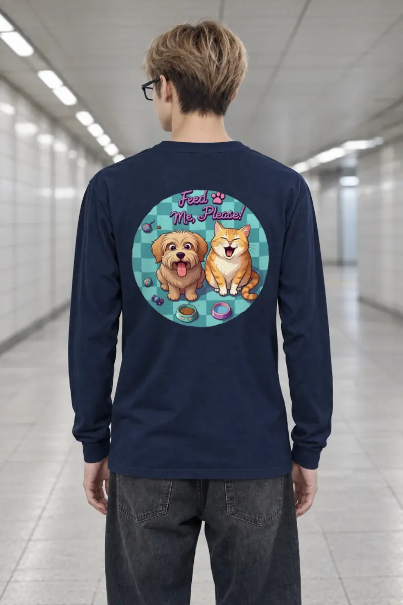 "Feed Me, Please!" Unisex Longsleeve T-shirt
