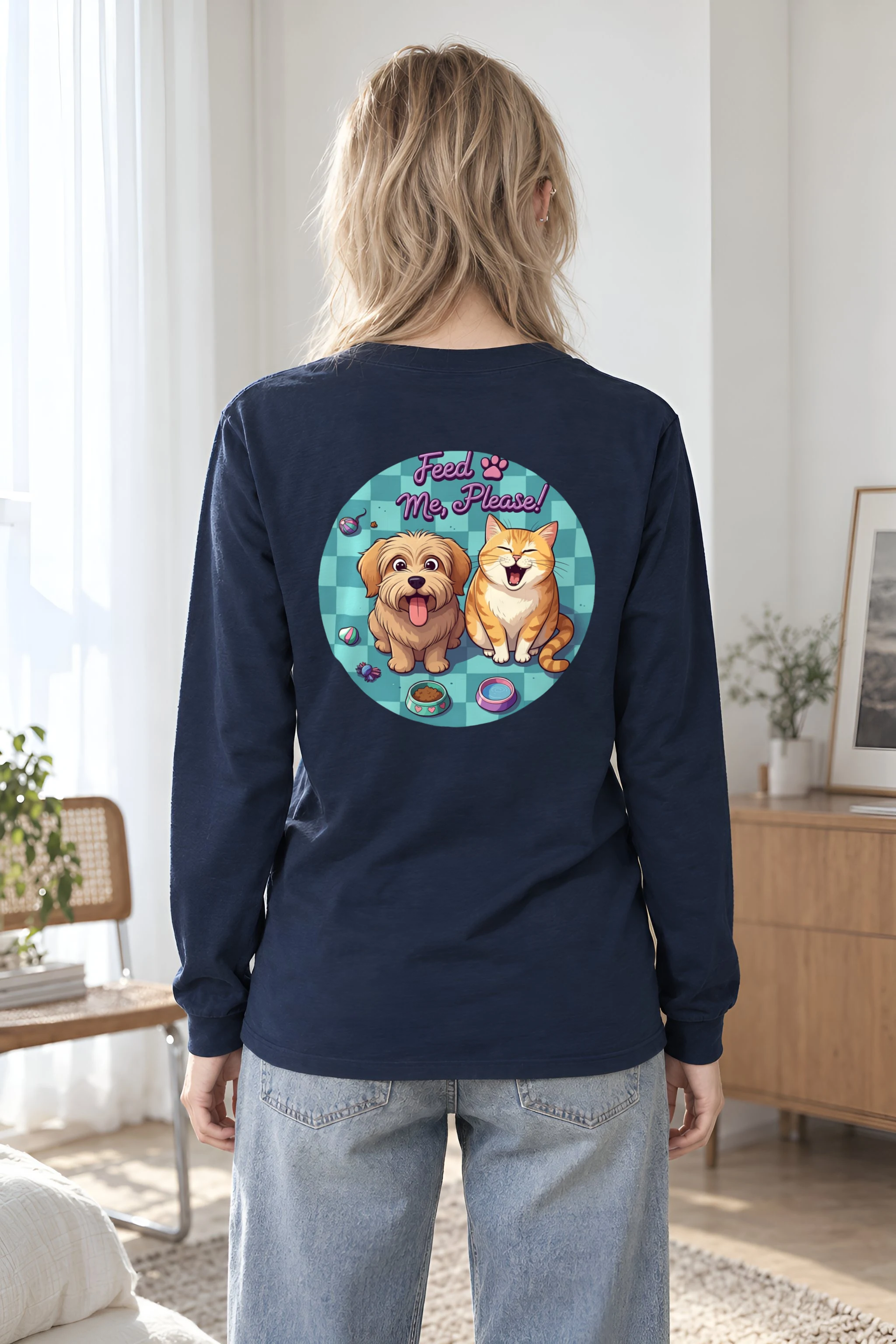 "Feed Me, Please!" Unisex Longsleeve T-shirt