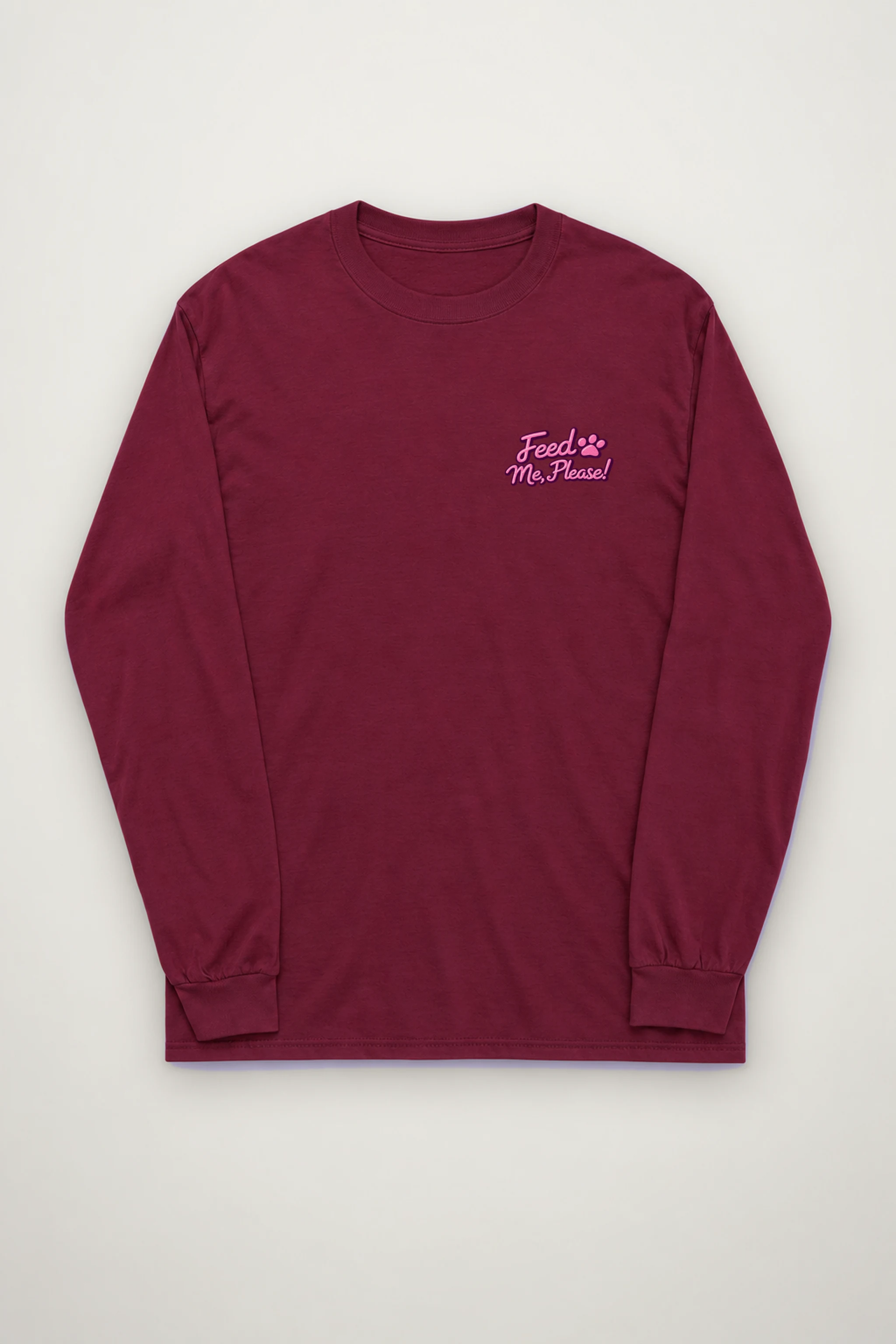 "Feed Me, Please!" Unisex Longsleeve T-shirt