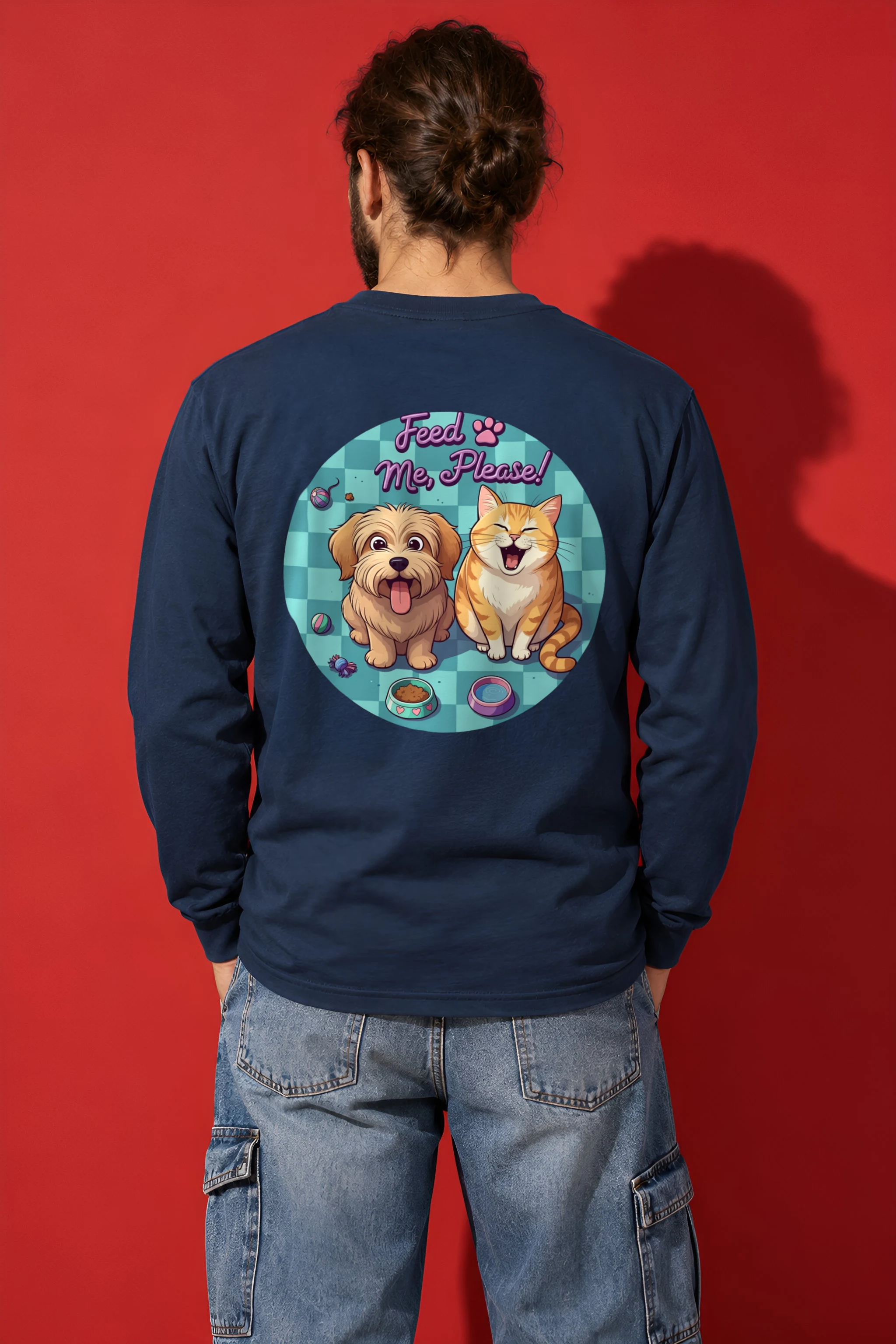 "Feed Me, Please!" Unisex Longsleeve T-shirt