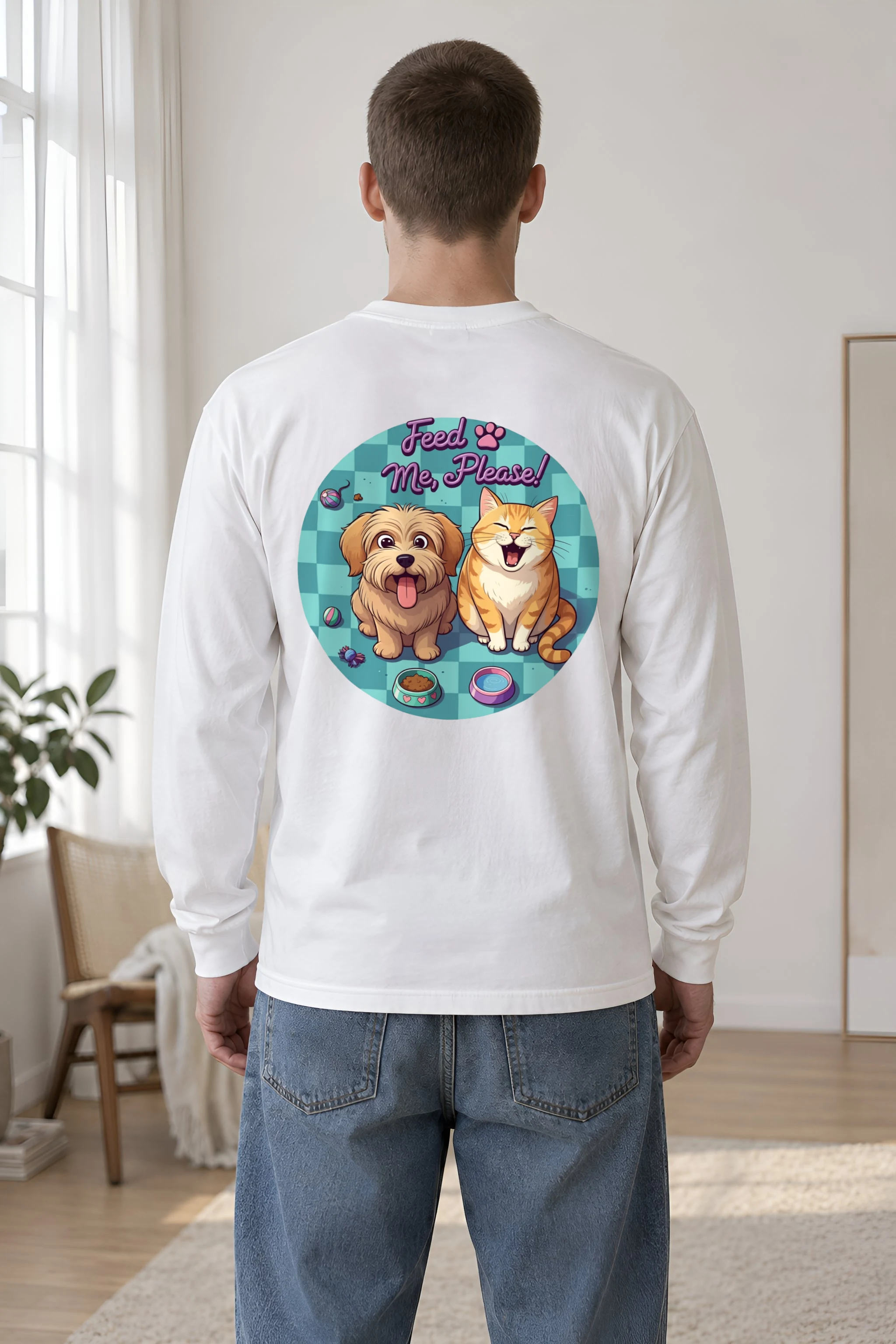 "Feed Me, Please!" Unisex Longsleeve T-shirt